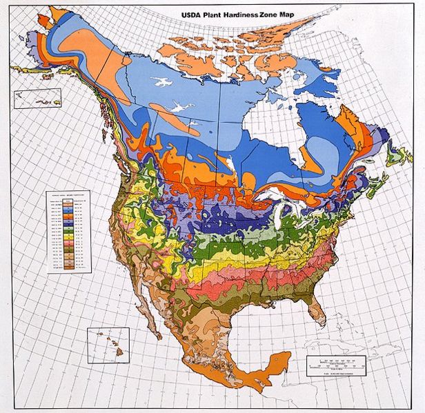 hardiness zone map. Plant Hardiness Zones